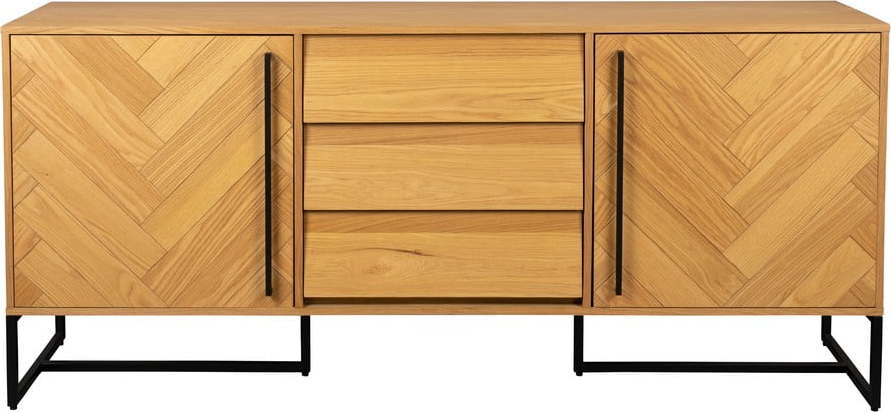 Nízká komoda v dekoru dubu 180x80 cm Class - Dutchbone Dutchbone
