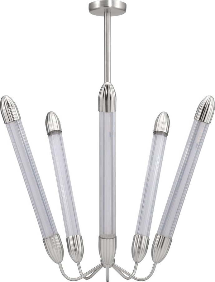 Ocelové závěsné svítidlo ve stříbrné barvě se skleněným stínidlem ø 86 cm Lemon Squeeze – UMAGE UMAGE