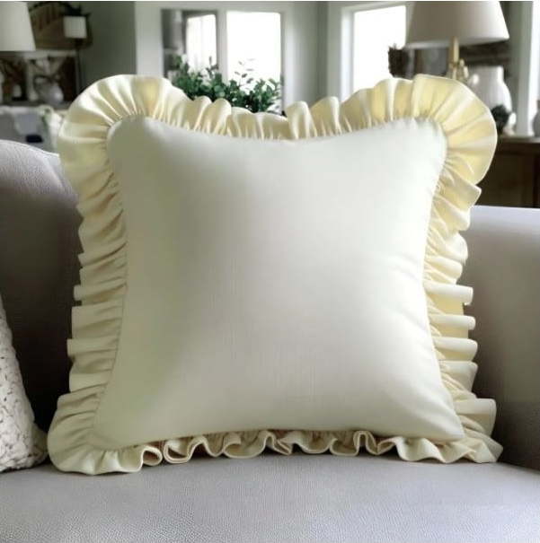 Povlak na polštář s příměsí bavlny 40x40 cm Ruffled – Mila Home Mila Home