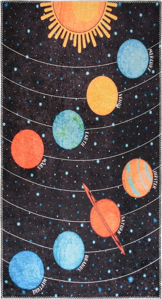Pratelný dětský hrací koberec 80x120 cm Solar System – Vitaus Vitaus