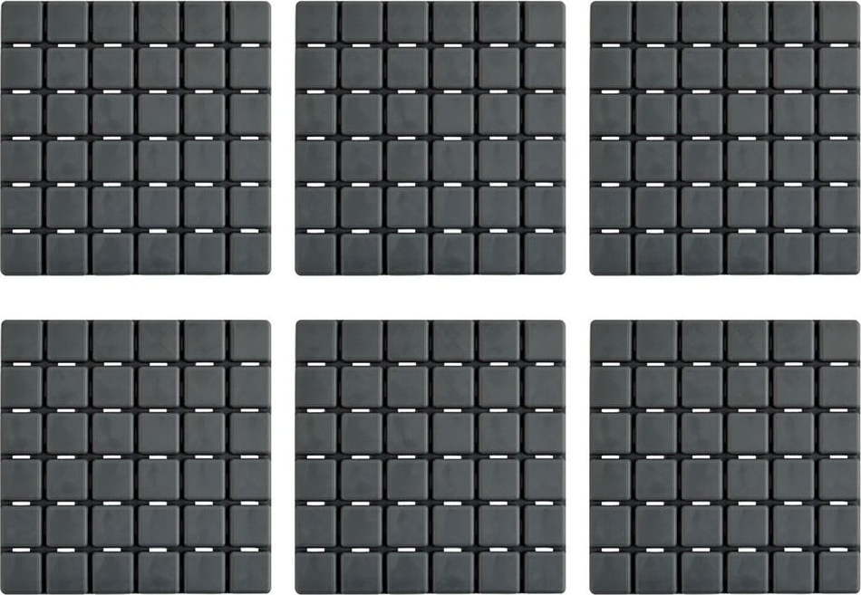 Protiskluzové podložky v sadě 5 ks do vany 13x13 cm Quadro – MSV MSV
