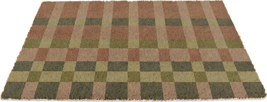 Rohožka z kokosového vlákna 40x60 cm Pink and Blue Check – Artsy Doormats Artsy Doormats