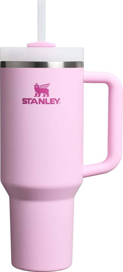 Růžová termoska s brčkem 1