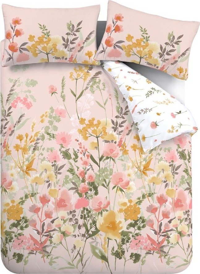 Růžové povlečení na dvoulůžko 200x200 cm Countryside Floral – Catherine Lansfield Catherine Lansfield