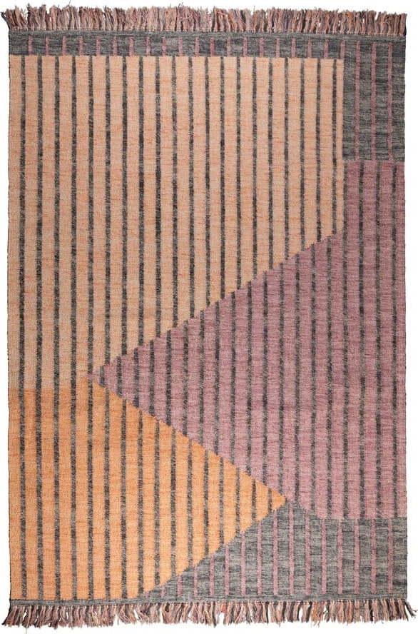 Růžový/broskvový bavlněný koberec 160x230 cm Hampton – Dutchbone Dutchbone