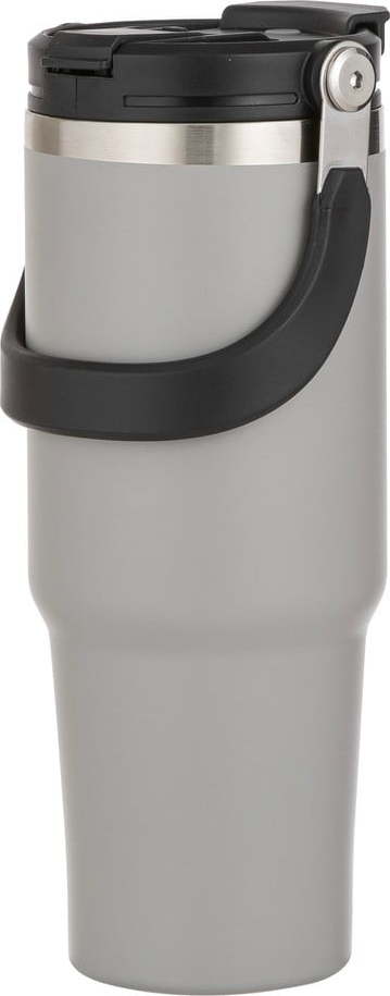 Šedá cestovní nerezová lahev 1 l Eco – Ladelle Ladelle