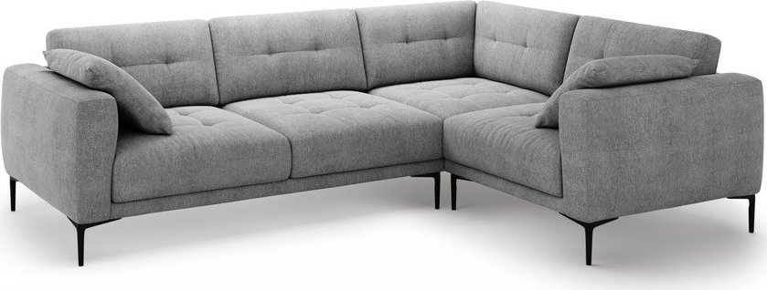 Šedá rohová pohovka (pravý roh/do L) Bemy – Micadoni Micadoni