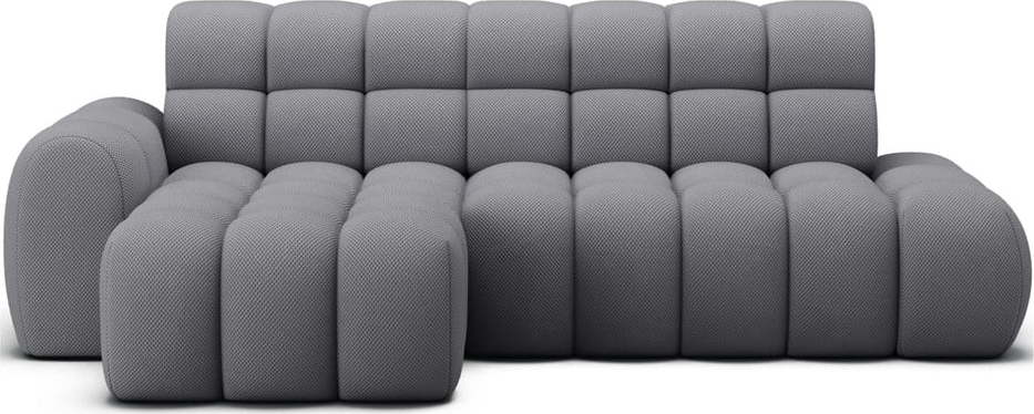 Šedá rozkládací rohová pohovka (levý roh/s lenoškou) Ceedro – ELTAP ELTAP