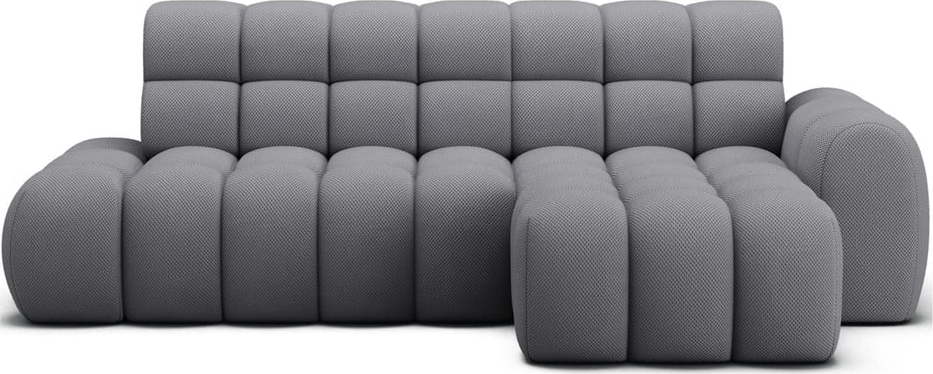 Šedá rozkládací rohová pohovka (pravý roh/s lenoškou) Ceedro – ELTAP ELTAP