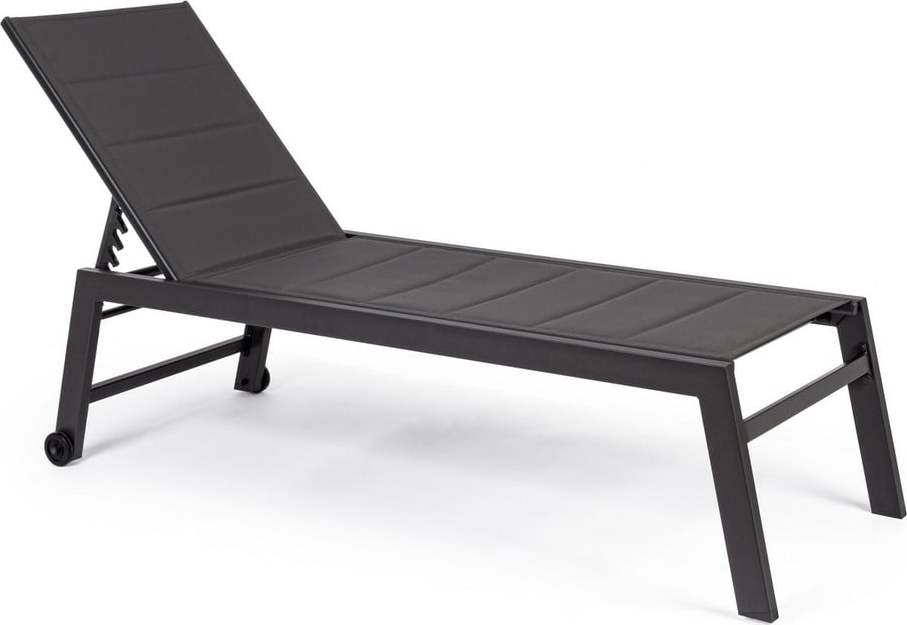 Šedé kovové zahradní lehátko Hilde – Bizzotto Bizzotto