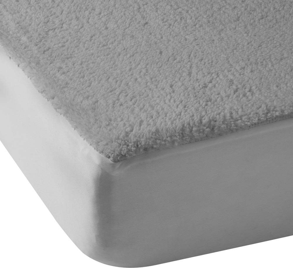 Šedé napínací prostěradlo z mikroplyše 185x200 cm Thermal Sherpa – Catherine Lansfield Catherine Lansfield