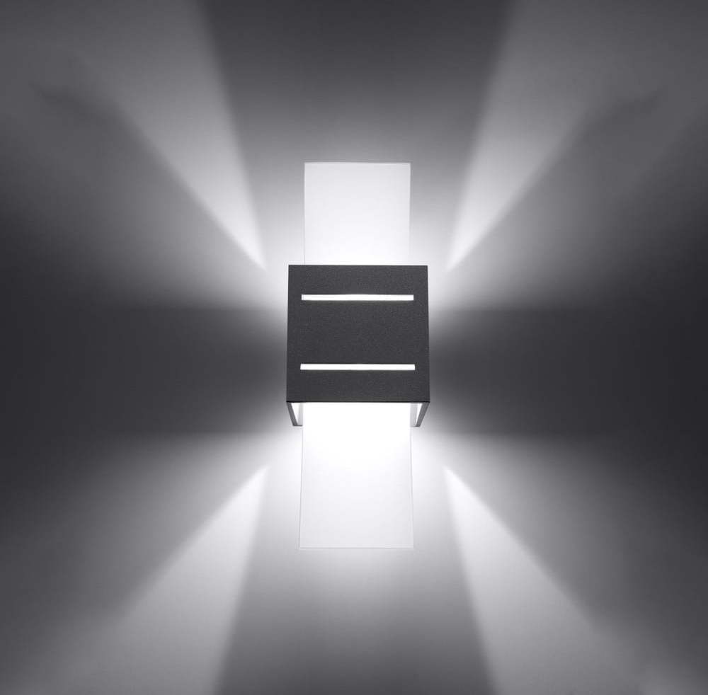 Šedé nástěnné svítidlo Carlo – Nice Lamps Nice Lamps