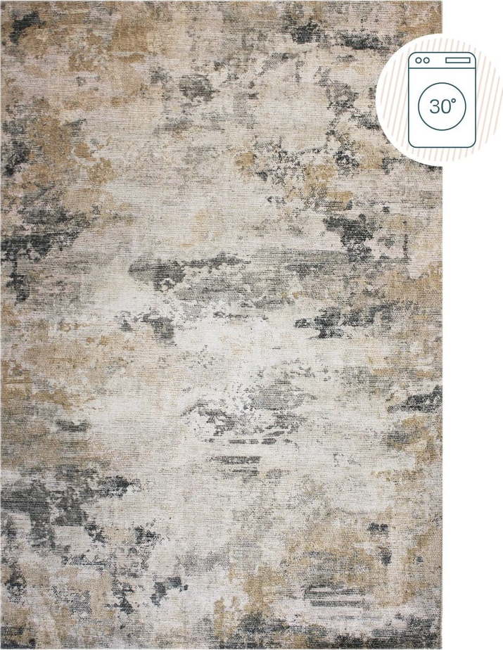 Šedobéžový pratelný koberec 152x230 cm Lila Abstract – Flair Rugs Flair Rugs
