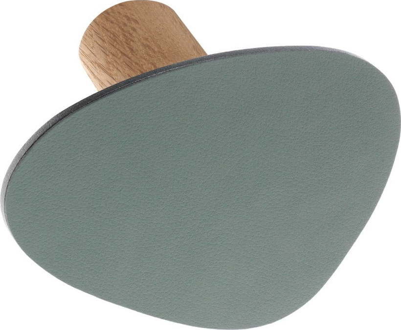 Šedozelený nástěnný ocelový háček Dot L Nupo – LIND DNA Lind DNA