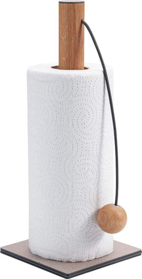 Šedý stojan na papírové utěrky ø 13 cm Bull – LIND DNA Lind DNA