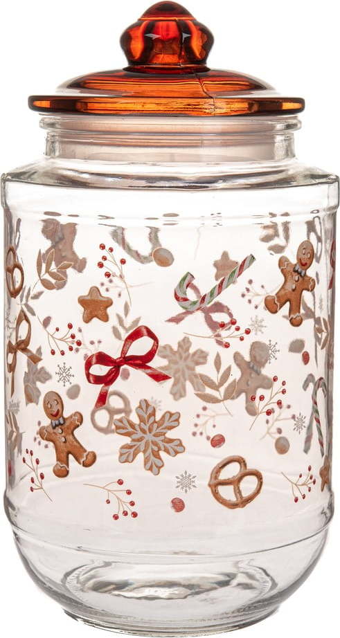 Skleněná dóza na sušenky Gingerbread – Dakls Dakls