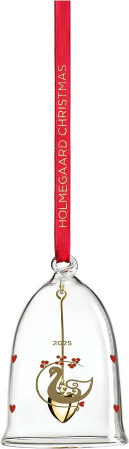 Skleněná ručně foukaná vánoční ozdoba ø 5