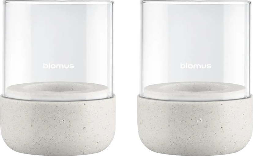 Skleněné svícny v sadě na čajovou svíčku 2 ks Calma – Blomus Blomus