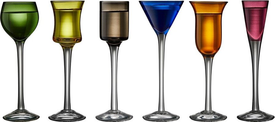 Skleničky v sadě 6 ks na panáky 50 ml – Lyngby Glas Lyngby Glas