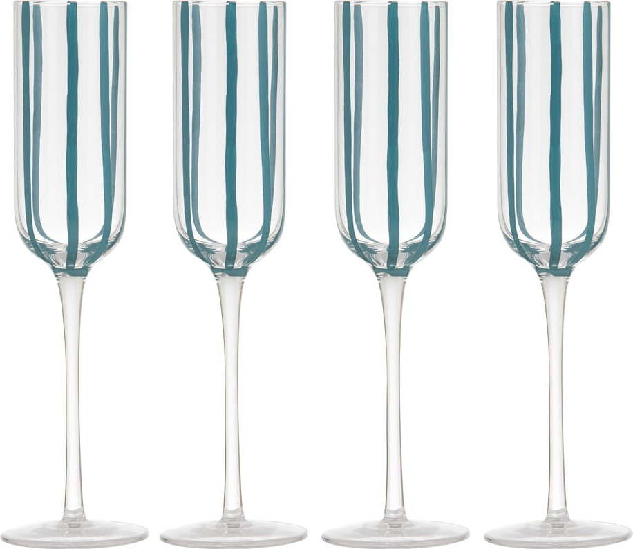 Skleničky v sadě 4 ks na sekt 180 ml Stripe – Ladelle Ladelle