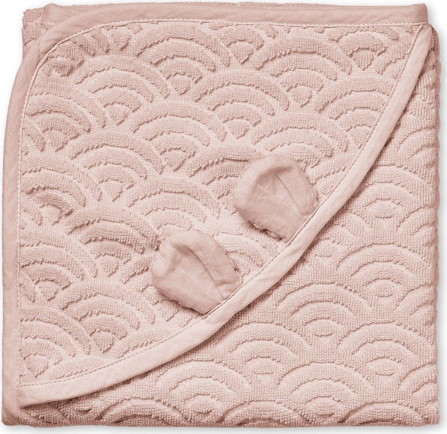 Starorůžová dětská osuška s kapucí z Bio bavlny 80x80 cm Dusty Rose – Cam Cam Copenhagen Cam Cam Copenhagen