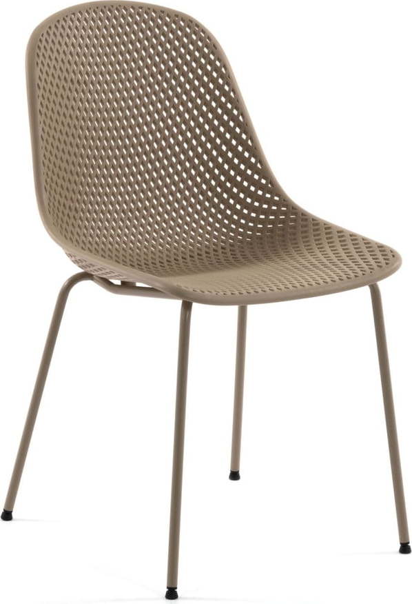 Světle hnědá kovová zahradní židle Quinby – Kave Home Kave Home