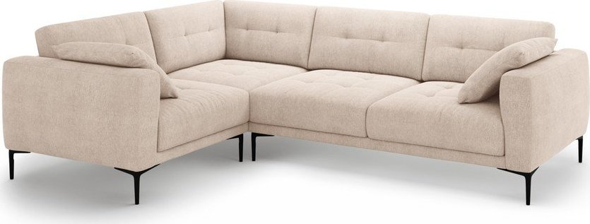 Světle hnědá rohová pohovka (levý roh/do L) Bemy – Micadoni Micadoni