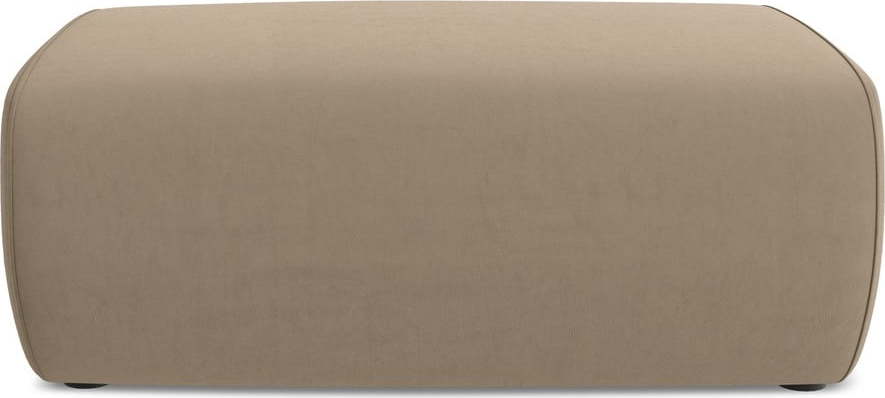 Světle hnědá sametová podnožka Kapua – Makamii Makamii