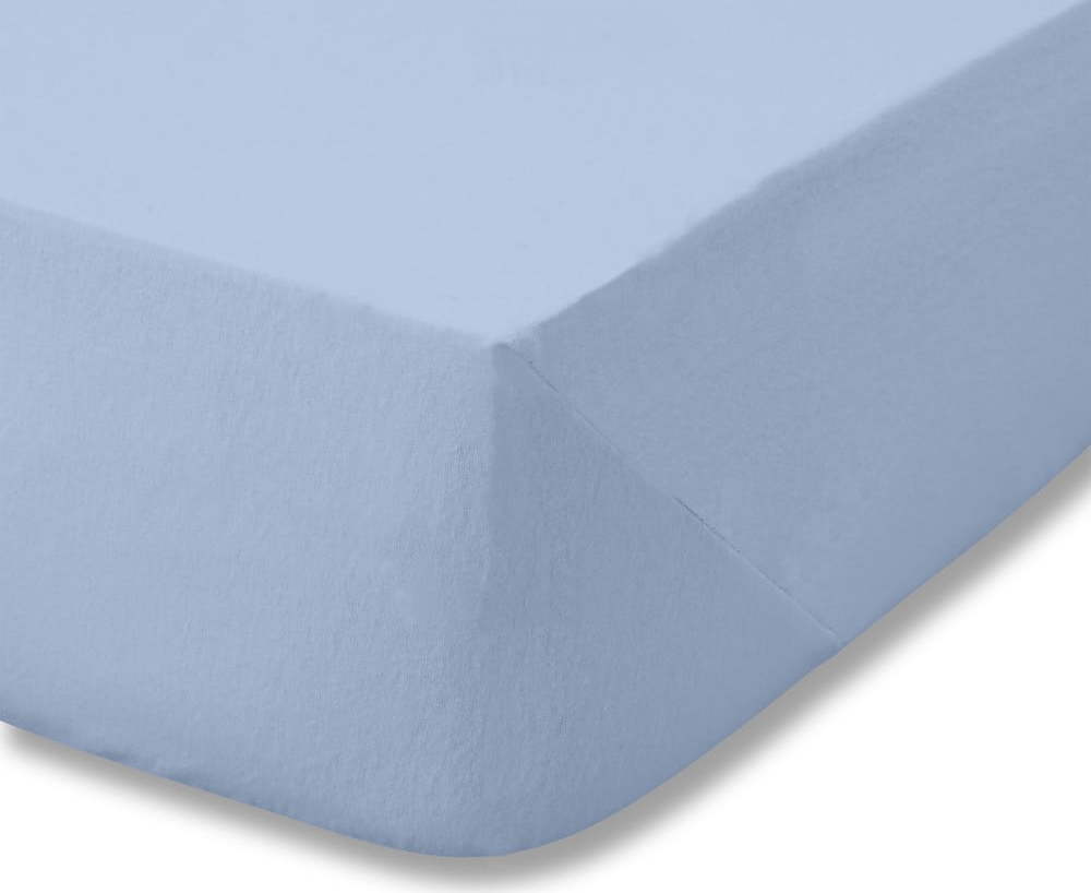 Světle modré napínací flanelové prostěradlo 135x190 cm Brushed – Catherine Lansfield Catherine Lansfield