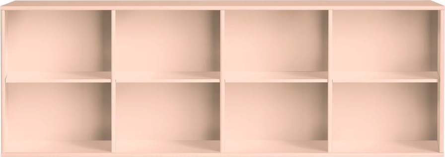 Světle růžová závěsná knihovna 176x61x42 cm Mistral – Hammel Furniture Hammel Furniture