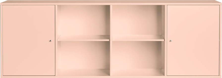 Světle růžová závěsná komoda 176x61x42 cm Mistral – Hammel Furniture Hammel Furniture