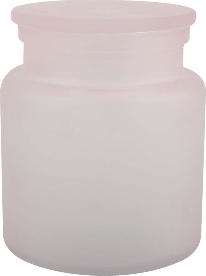 Světle růžový skleněný koupelnový organizér na vatové tampony Yoko – Spirella SPIRELLA