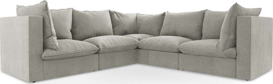 Světle šedá rohová pohovka Manao – Makamii Makamii