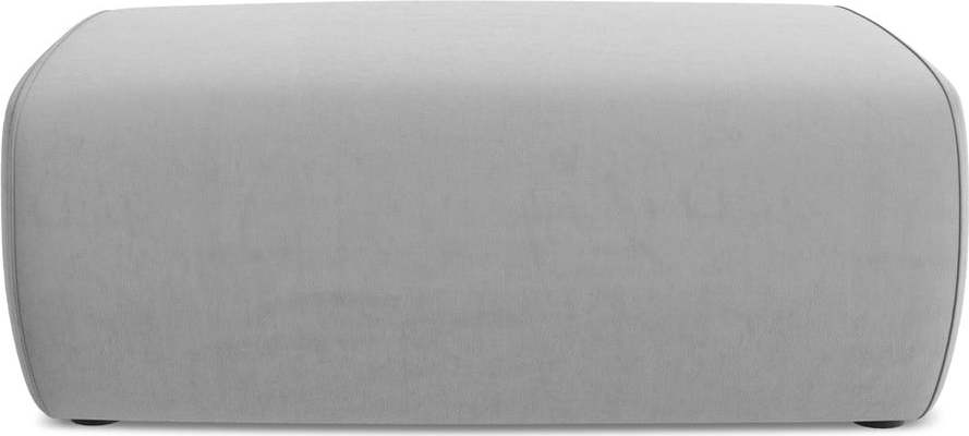 Světle šedá sametová podnožka Kapua – Makamii Makamii