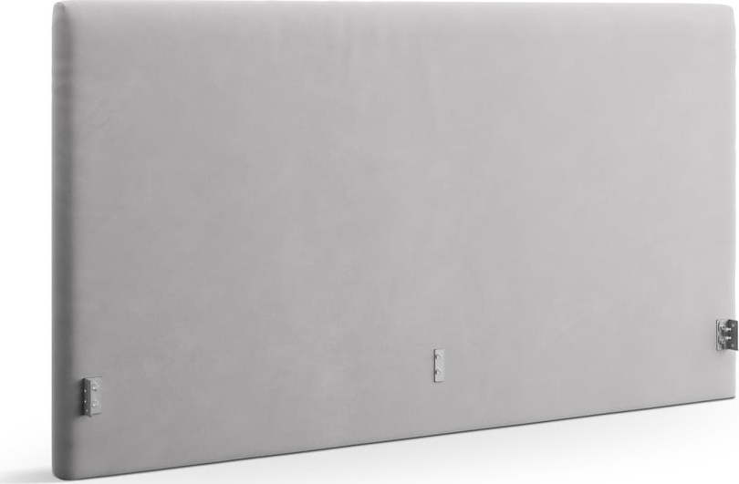 Světle šedé čalouněné čelo postele 190