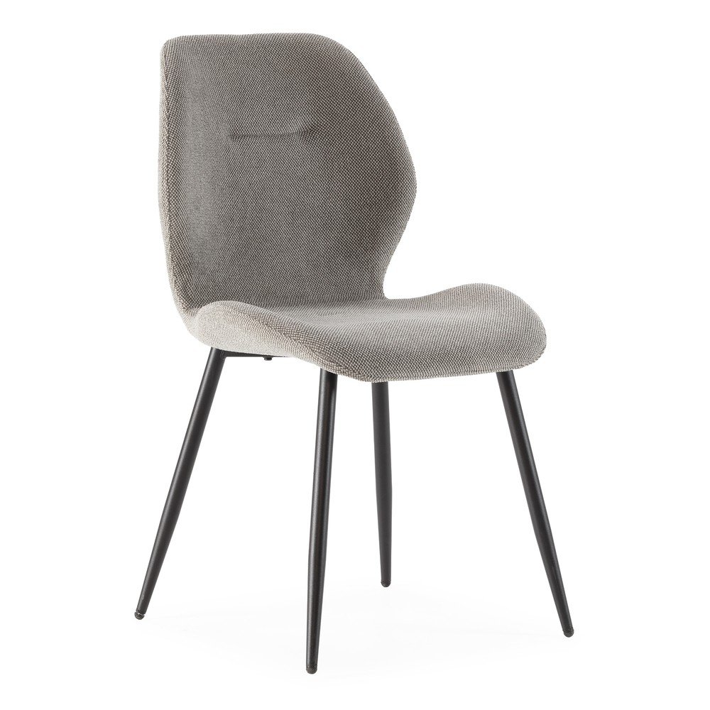 Světle šedé čalouněné jídelní židle v sadě 4 ks Ansu – Marckeric Marckeric