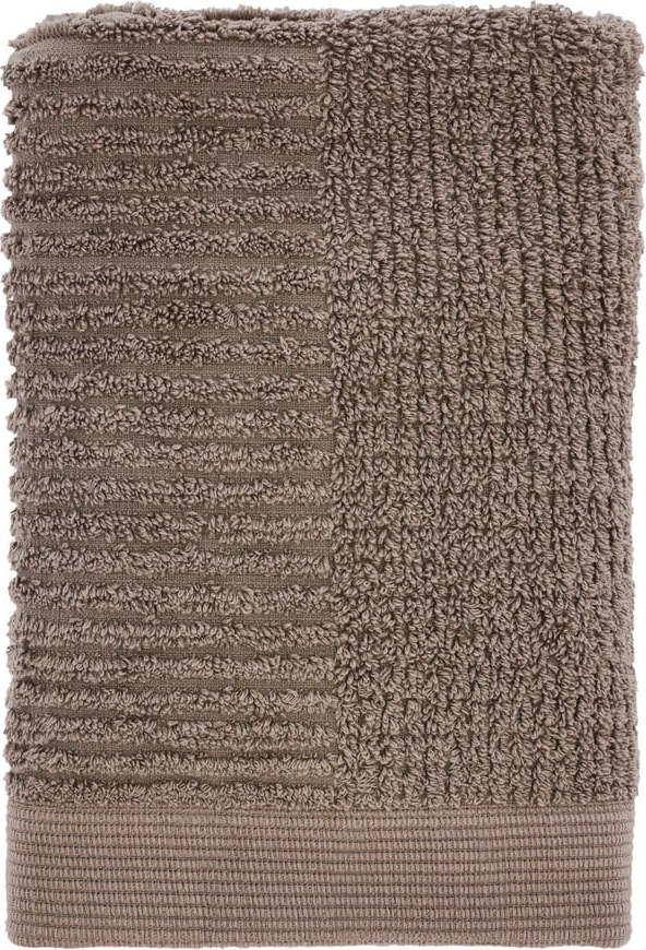 Taupe froté bavlněný ručník 50x70 cm Classic – Zone Zone
