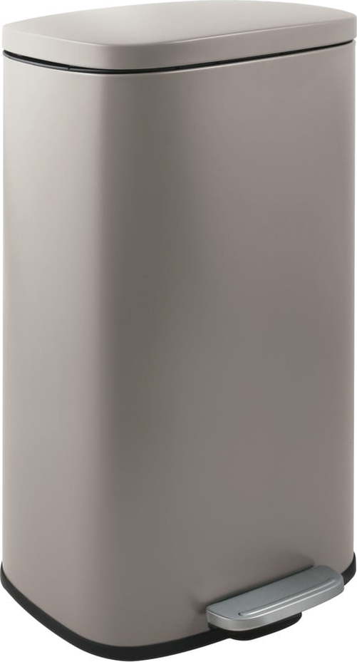 Taupe nášlapný ocelový odpadkový koš 50 l Akira – Spirella SPIRELLA