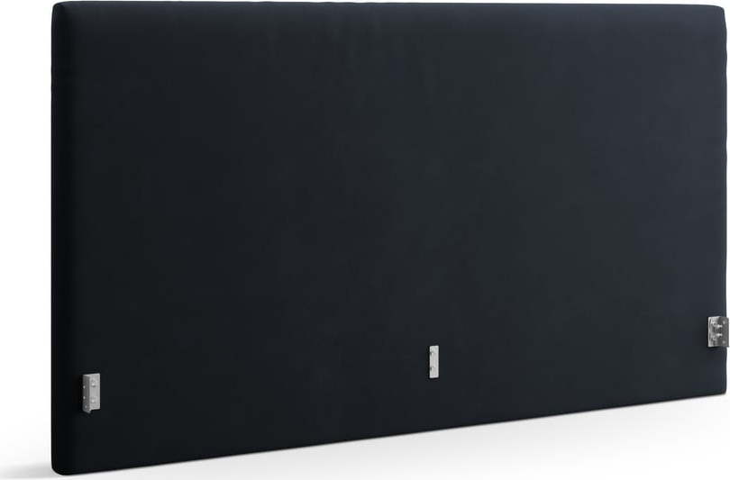 Tmavě modré čalouněné čelo postele 210