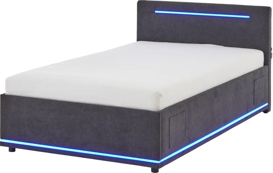 Tmavě šedá čalouněná dětská postel bez roštu 120x200 cm Circle – Meise Möbel Meise Möbel