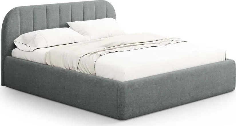 Čalouněná dvoulůžková postel s úložným prostorem s roštem Juno – Windsor & Co Sofas