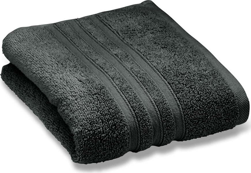 Tmavě šedá froté bavlněná osuška 90x140 cm Zero Twist – Catherine Lansfield Catherine Lansfield