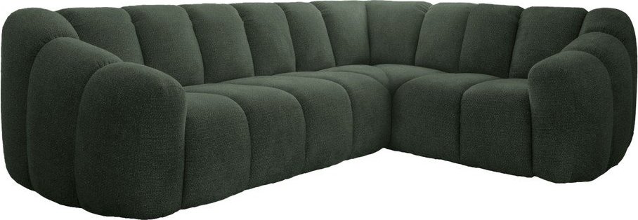 Tmavě zelená rohová pohovka (pravý roh/do L) Shell – Miuform Miuform