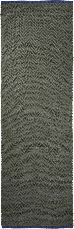 Tmavě zelený jutový běhoun 80x245 cm Notes – Mette Ditmer Denmark Mette Ditmer Denmark