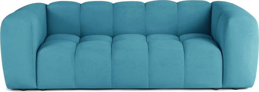 Tyrkysová sametová pohovka 225 cm Cube – Bonami Selection Bonami Selection