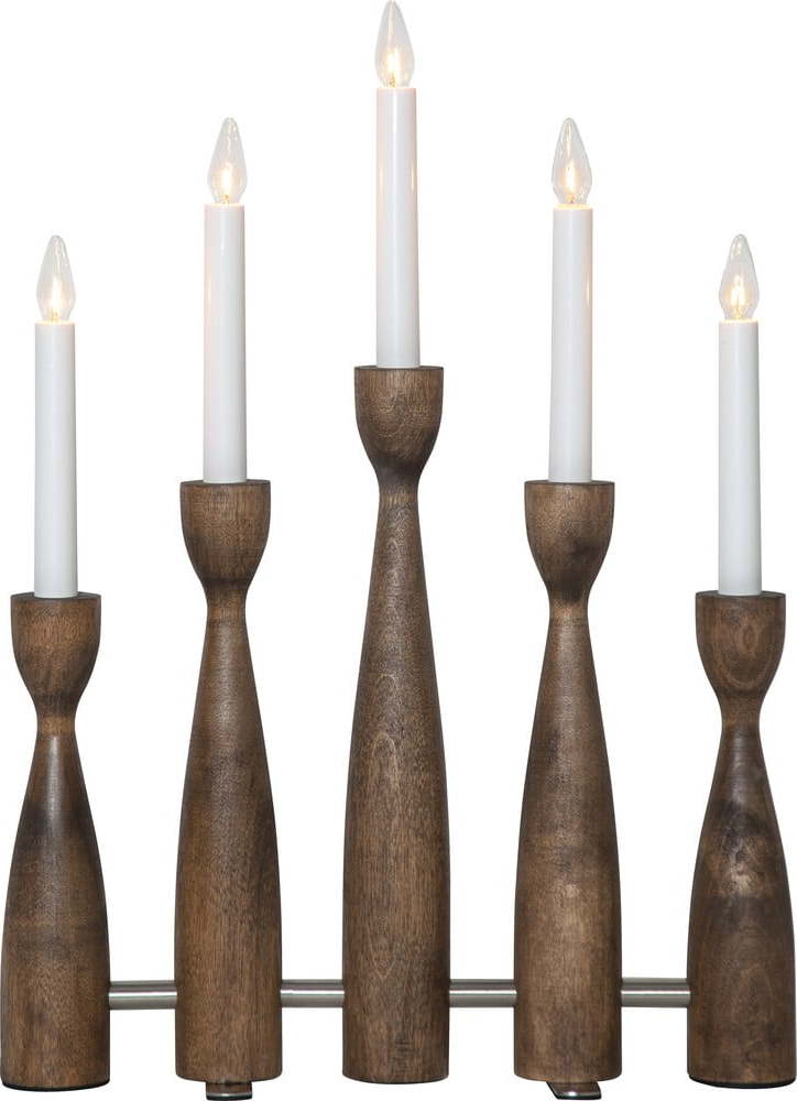 Vánoční světelná dekorace do zásuvky v tmavě přírodní barvě Midja 2.0 – Star Trading Star Trading