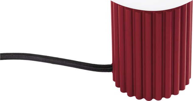 Vínová stolní lampa se skleněným stínidlem (výška 19 cm) Orbital – Nice Lamps Nice Lamps