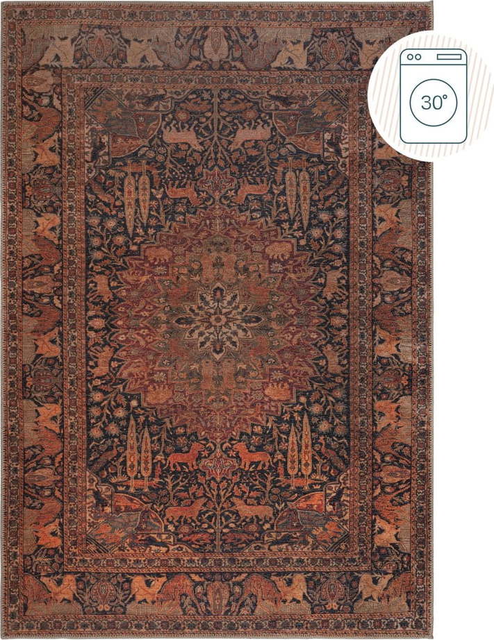 Vínový pratelný koberec 115x170 cm Nico Global – Flair Rugs Flair Rugs