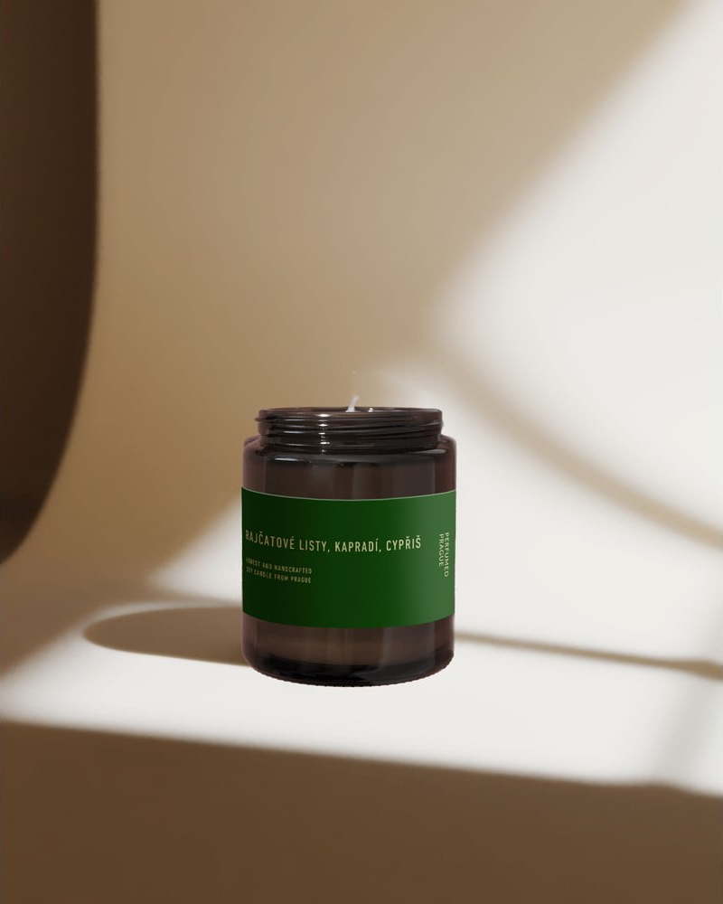 Vonná sojová svíčka #80 Tomato Leaf