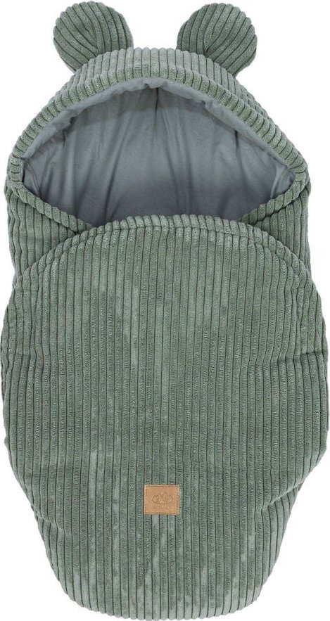 Zelená manšestrová dětská zavinovačka 45x80 cm – Meowbaby MeowBaby